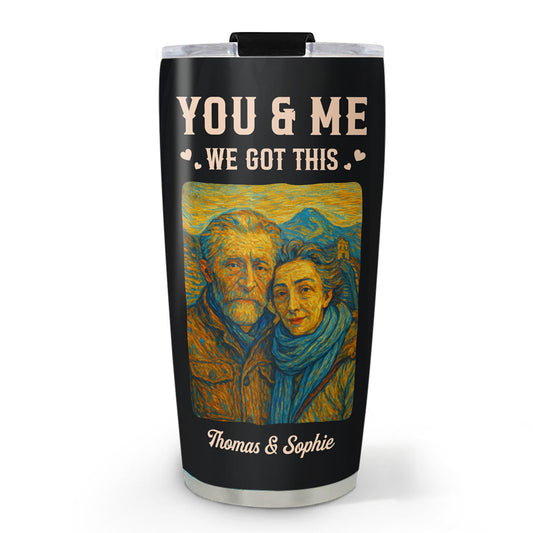 Husband And Wife We Got This - Personalized Custom Tumbler