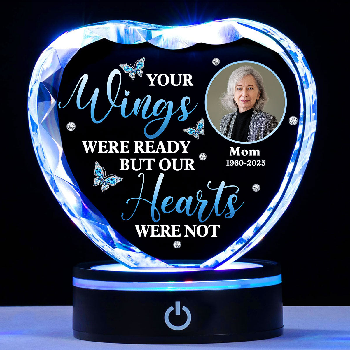 Miss You So Much - Personalized Custom Crystal Led Light