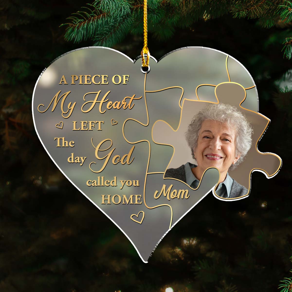 The Day God Called You - Personalized Custom Frosted Acrylic Ornament