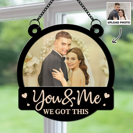 You And Me Couple - Personalized Custom Suncatcher
