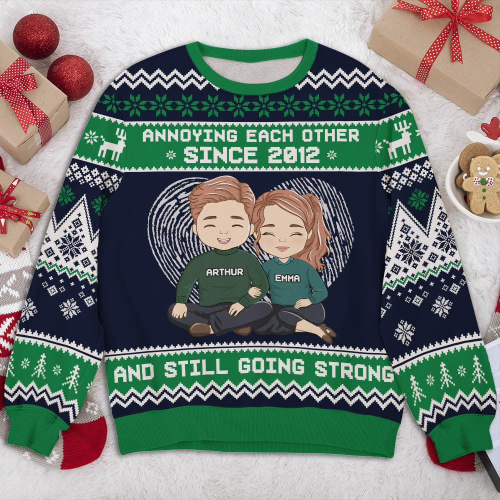 Annoying Each Other - Personalized Custom All-Over-Print Sweatshirt