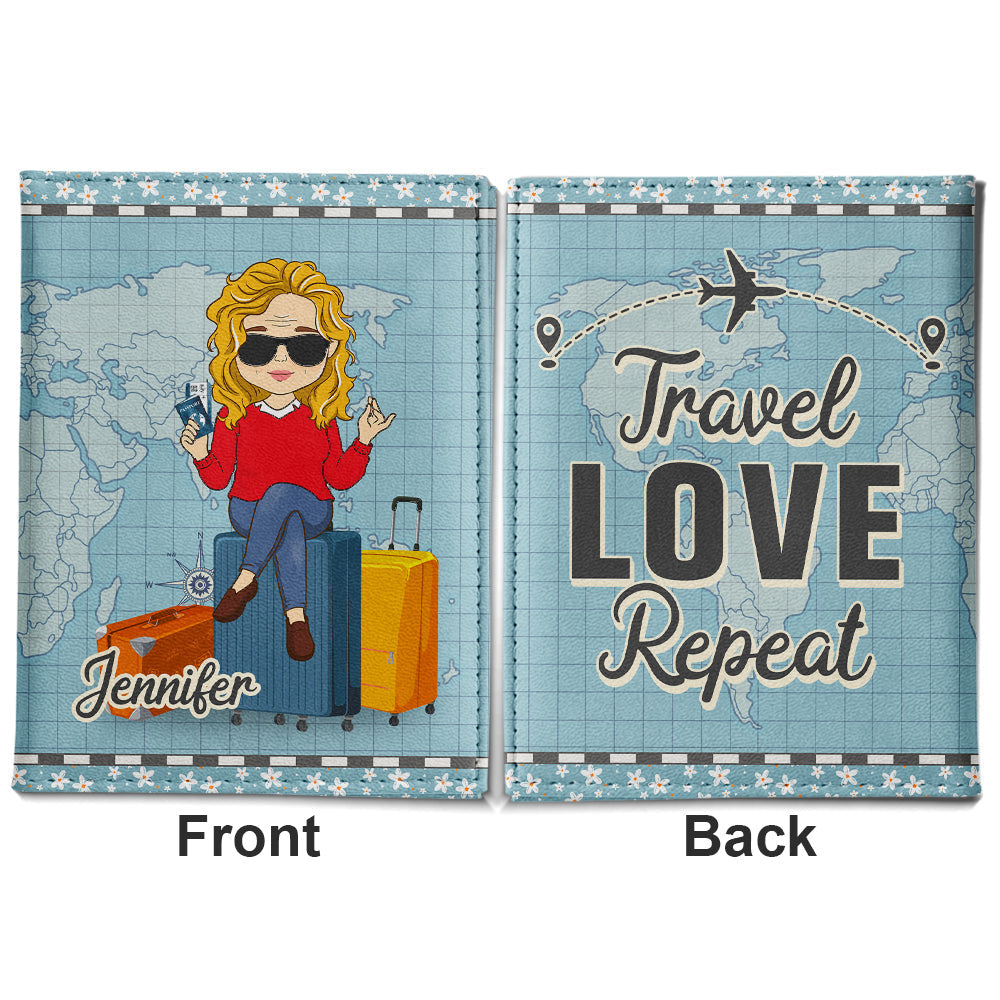 Travel Love - Personalized Custom Passport Cover