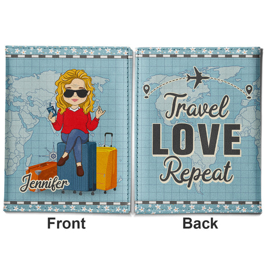Travel Love - Personalized Custom Passport Cover