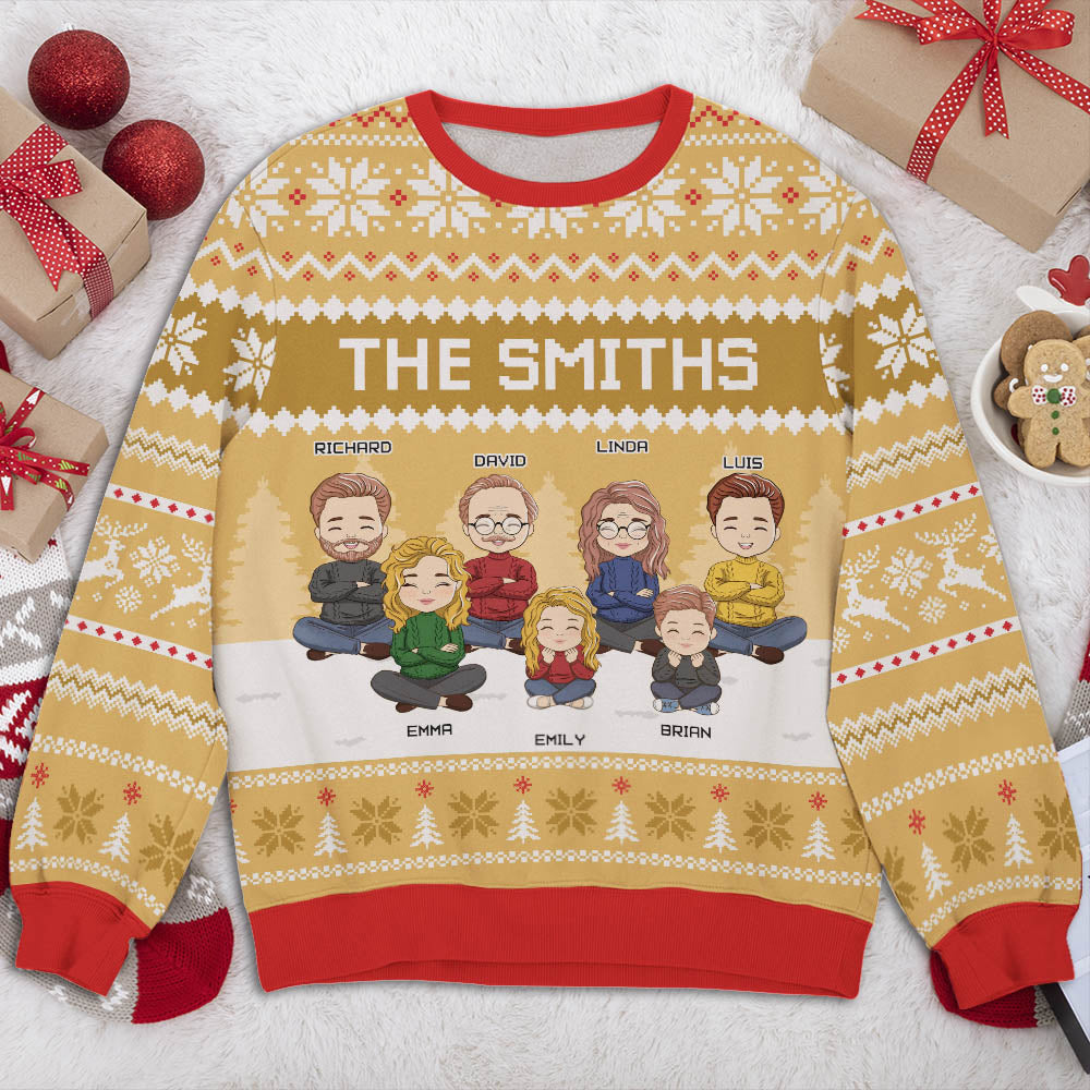 Our Family Sweatshirt - Personalized Custom All-Over-Print Sweatshirt