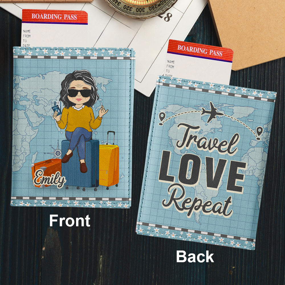 Travel Love - Personalized Custom Passport Cover