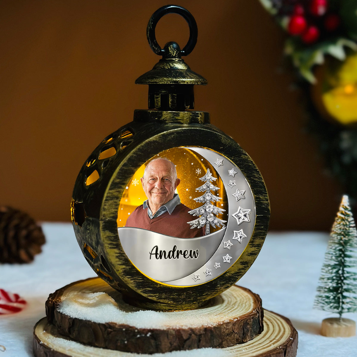 Still With You - Personalized Custom 3D Effect Christmas Lantern