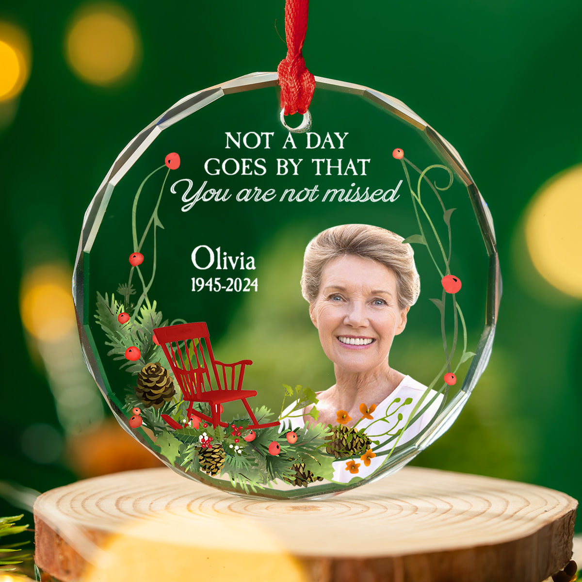 I Am Always With You - Personalized Custom Glass Ornament