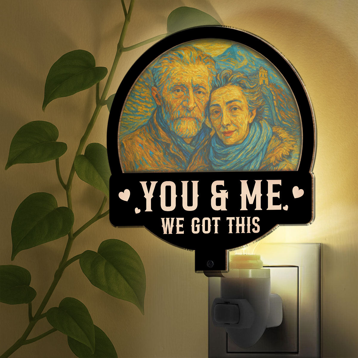 We Got This Husband Wife - Personalized Custom Wood And Acrylic Night Light