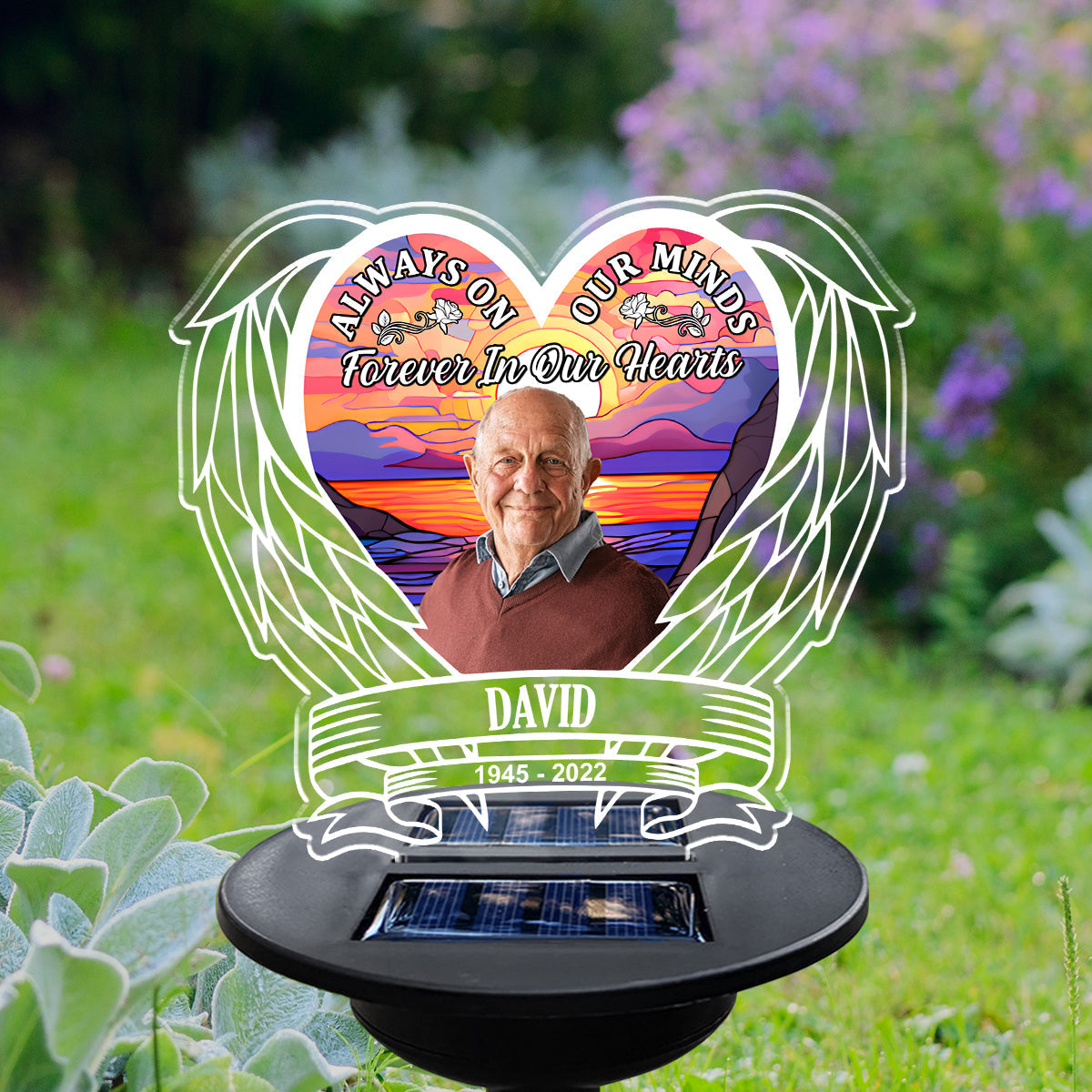 Forever In Heart - Personalized Custom Solar Light