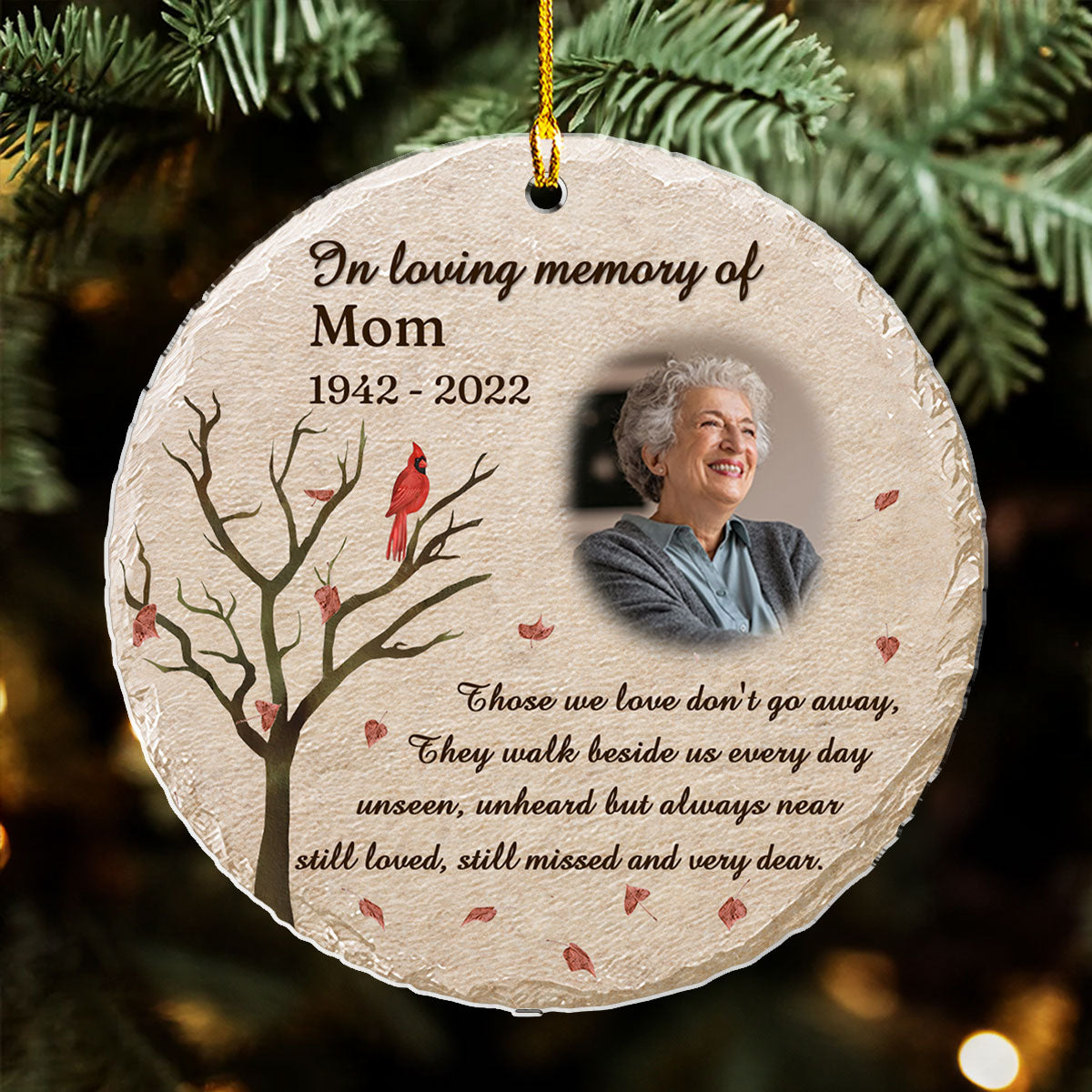 Those We Love Do Not Go Away - Personalized Custom Acrylic Ornament
