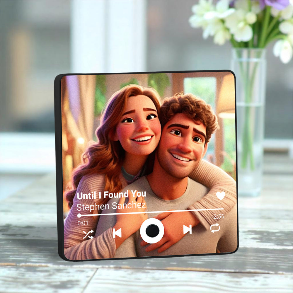 You Are Mine - Personalized Custom Music Fridge Magnet