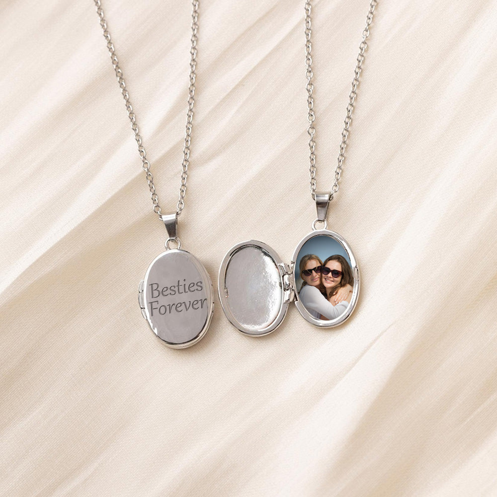 Besties Forever - Personalized Custom Locket Necklace