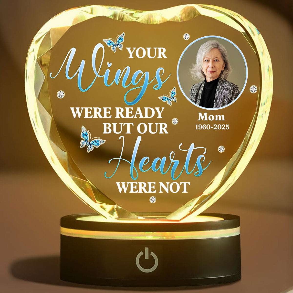 Miss You So Much - Personalized Custom Crystal Led Light