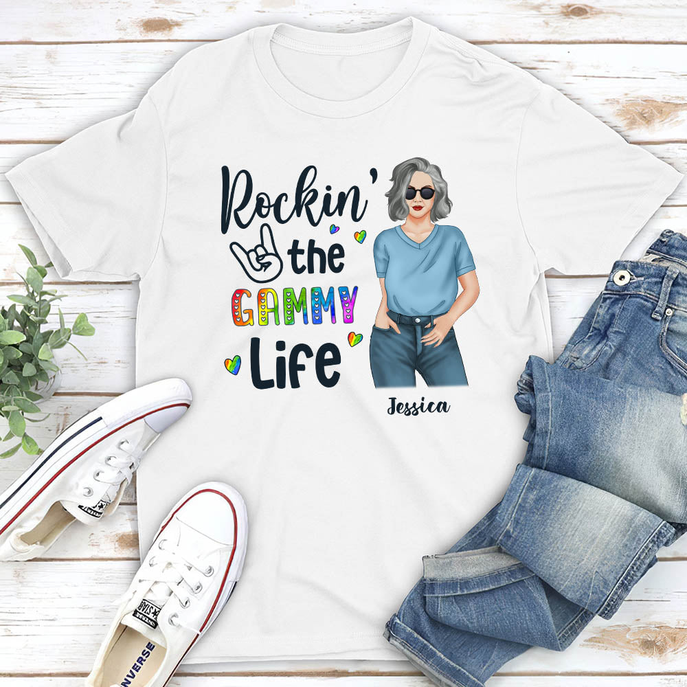 Rockin' The Grandma Life 1 - Personalized Custom Unisex T-shirt