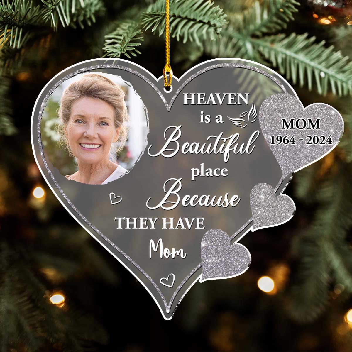 Beautiful Place Version 2 - Personalized Custom Frosted Acrylic Ornament