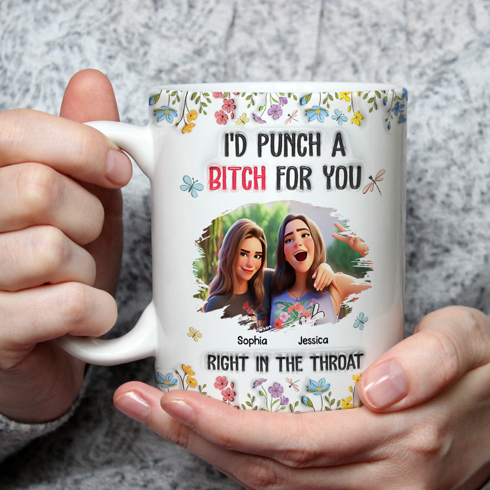 Sassy Bestie - Personalized Custom 3D Inflated Effect Mug
