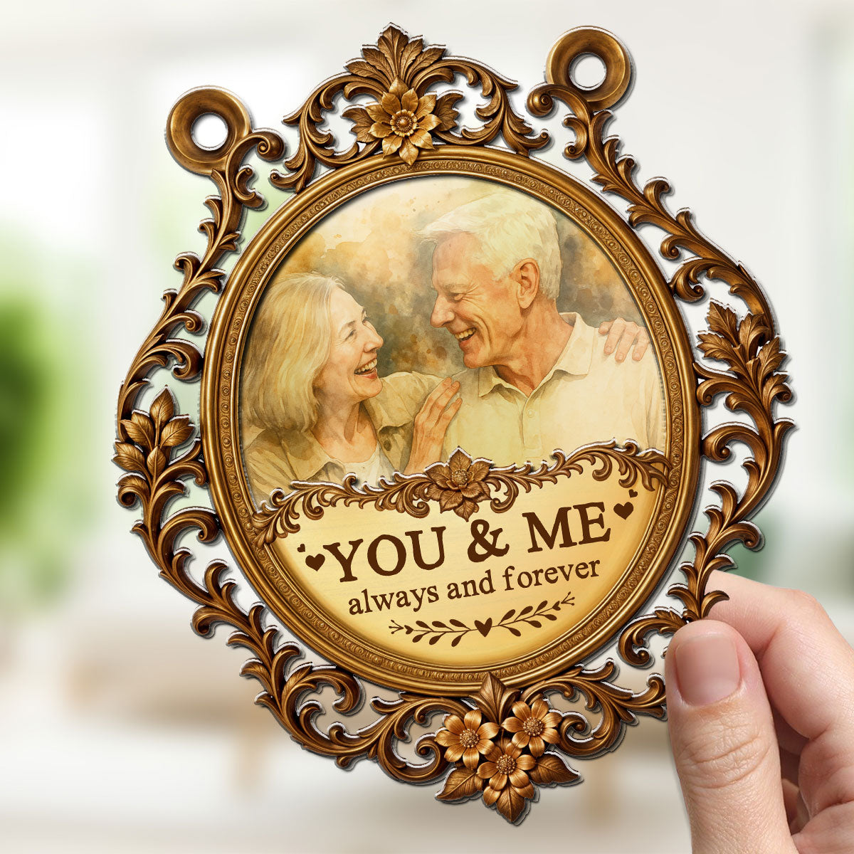 Always And Forever - Personalized Custom Suncatcher