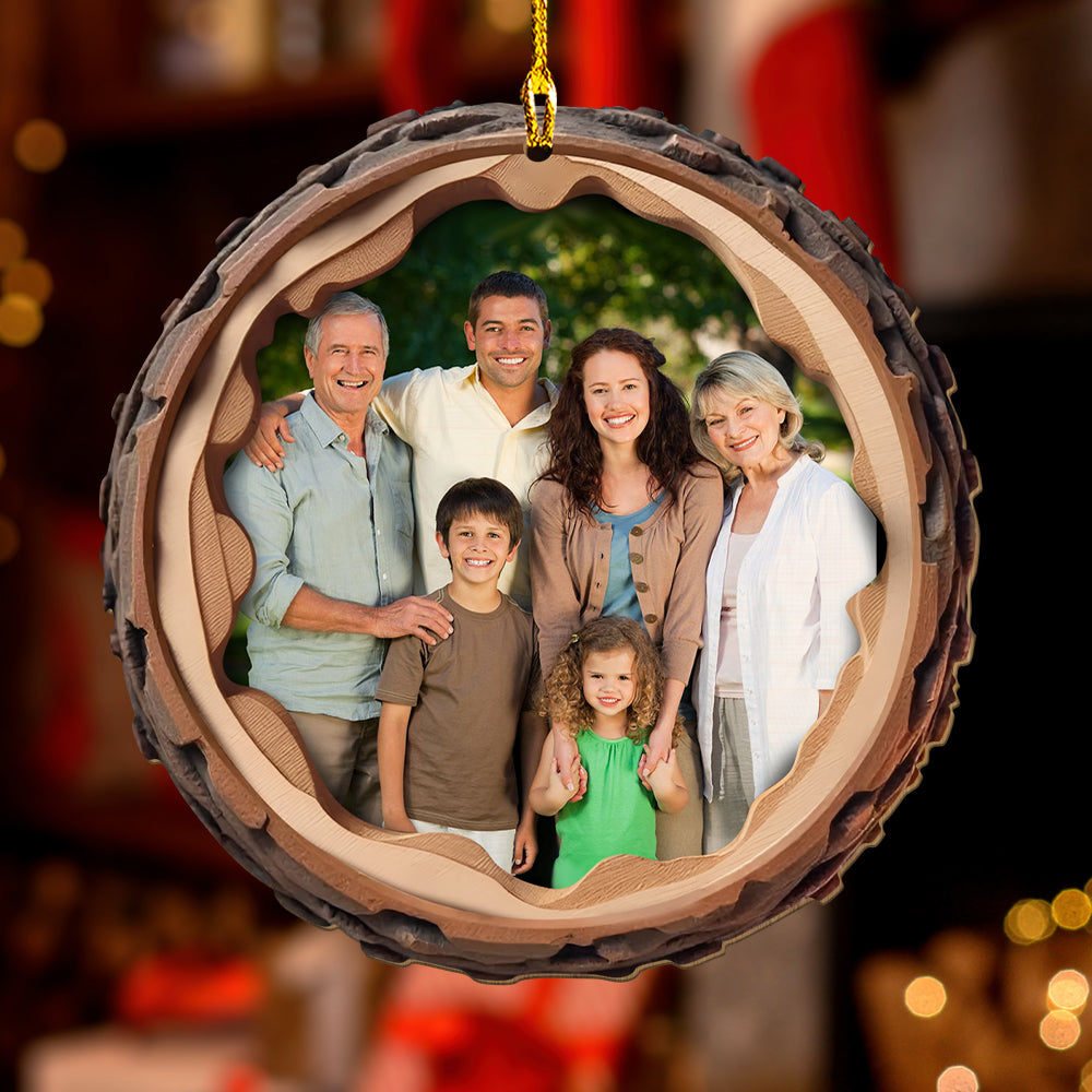 Photo With Wood Shape - Personalized Custom Wood Ornament