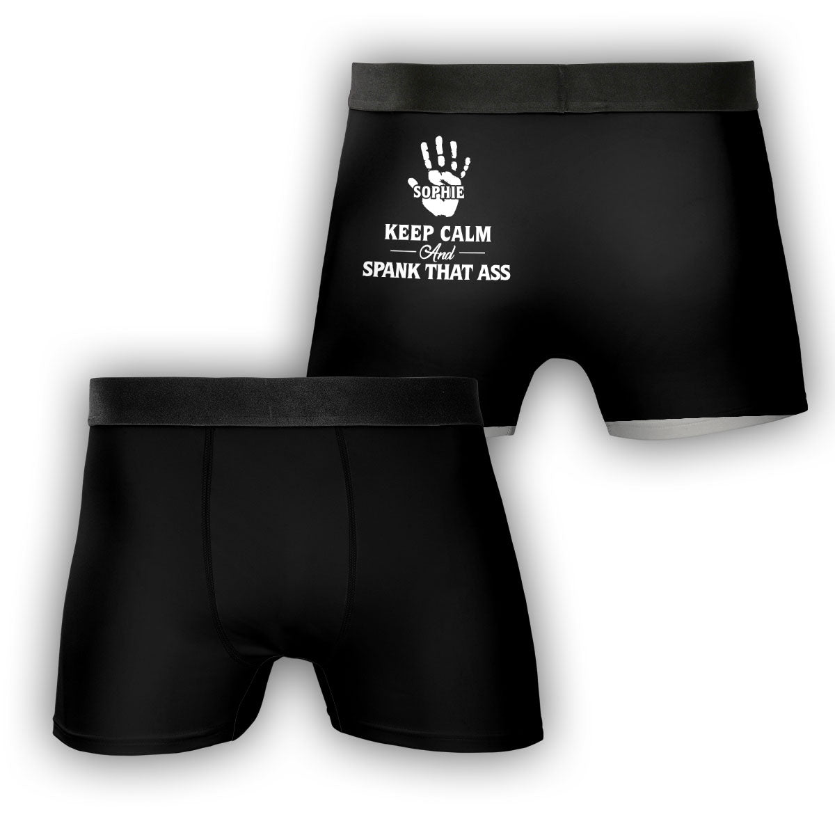 Good Vibes Bad Girl Time - Personalized Photo Men's Boxer Briefs