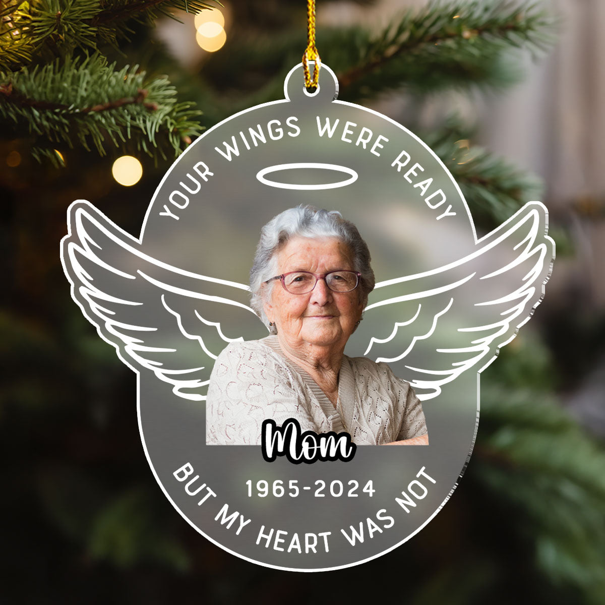 Loved Beyond Words - Personalized Custom Frosted Acrylic Ornament