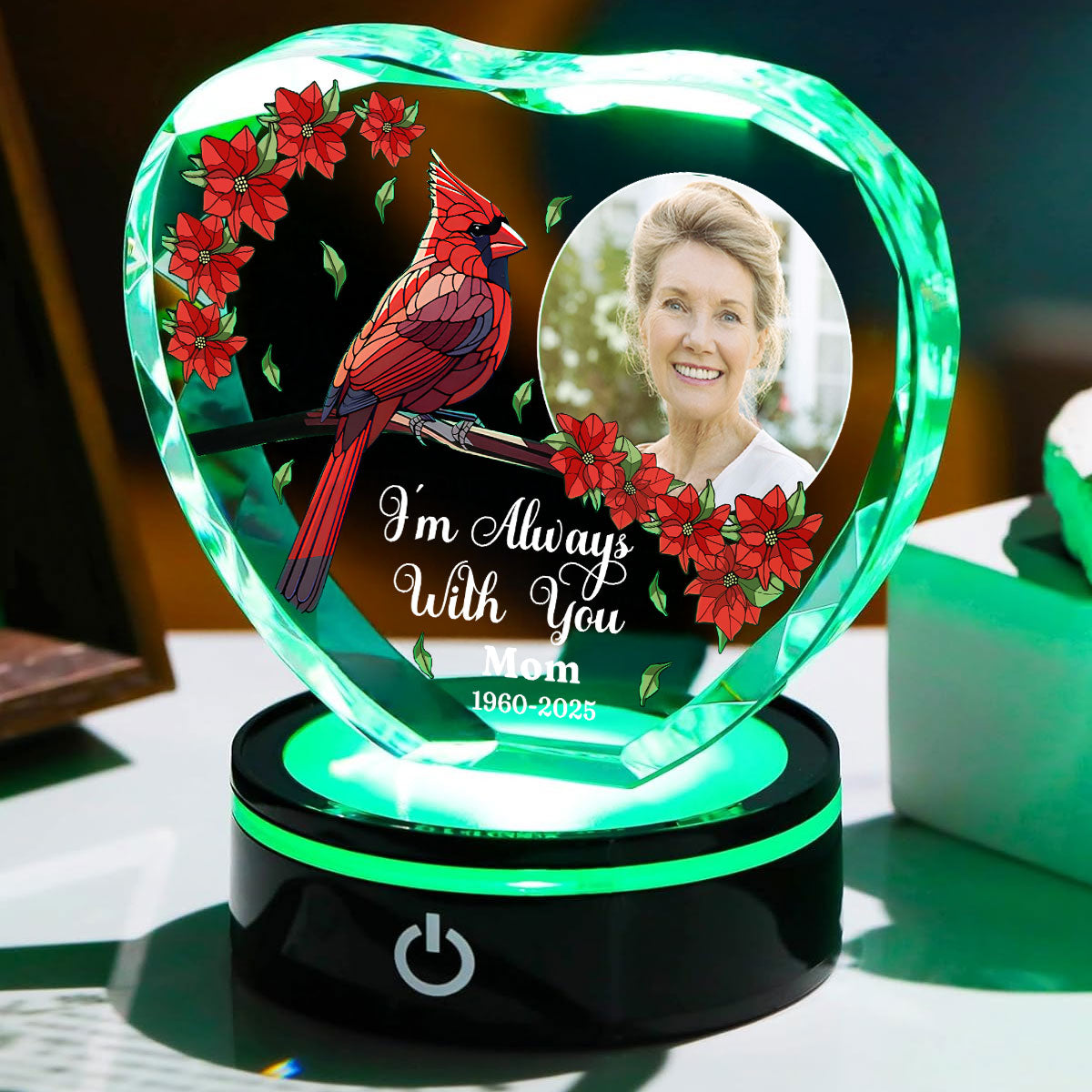 Beside You - Personalized Custom Crystal Led Light