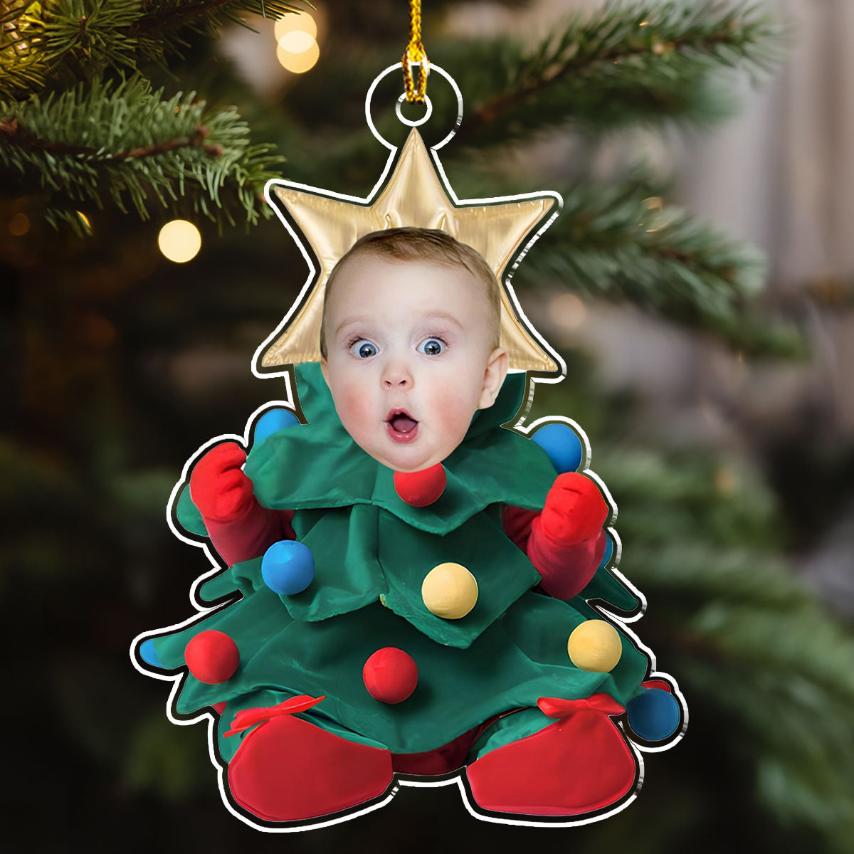 Baby Christmas Tree - Personalized Custom Acrylic Ornament