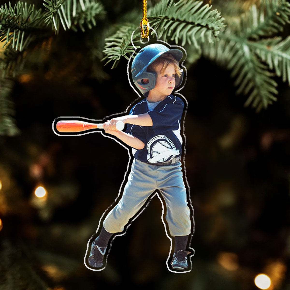 Baseball Custom Photo - Personalized Custom Acrylic Ornament