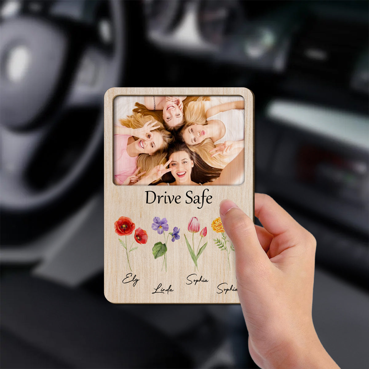 Bestie Drive Safe - Personalized Custom Car Visor Clip