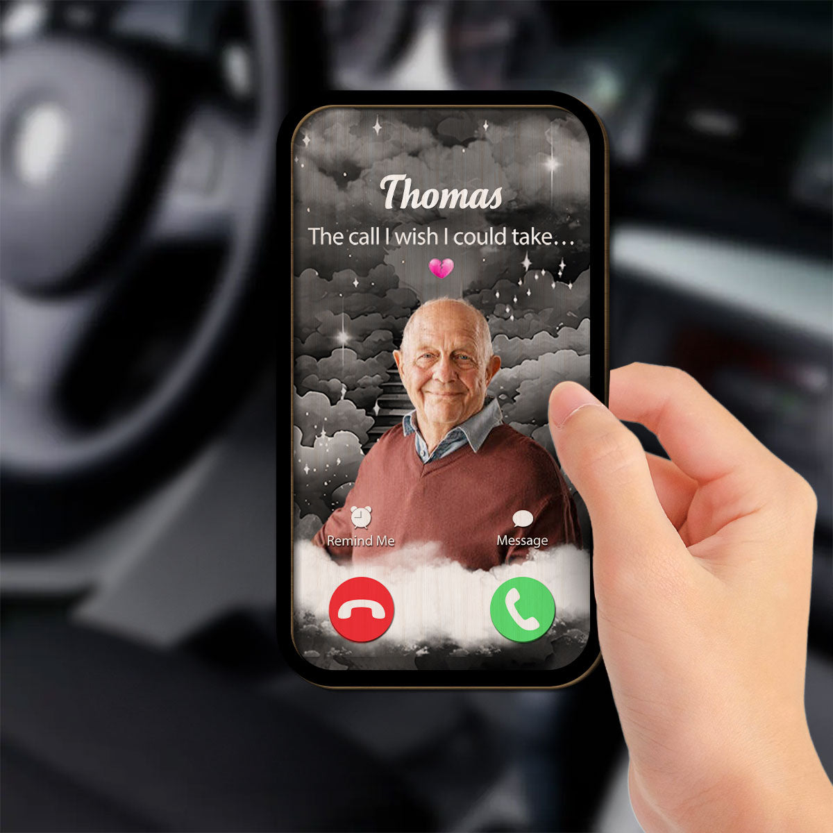 The Call I Wish I Could Take - Personalized Custom Car Visor Clip