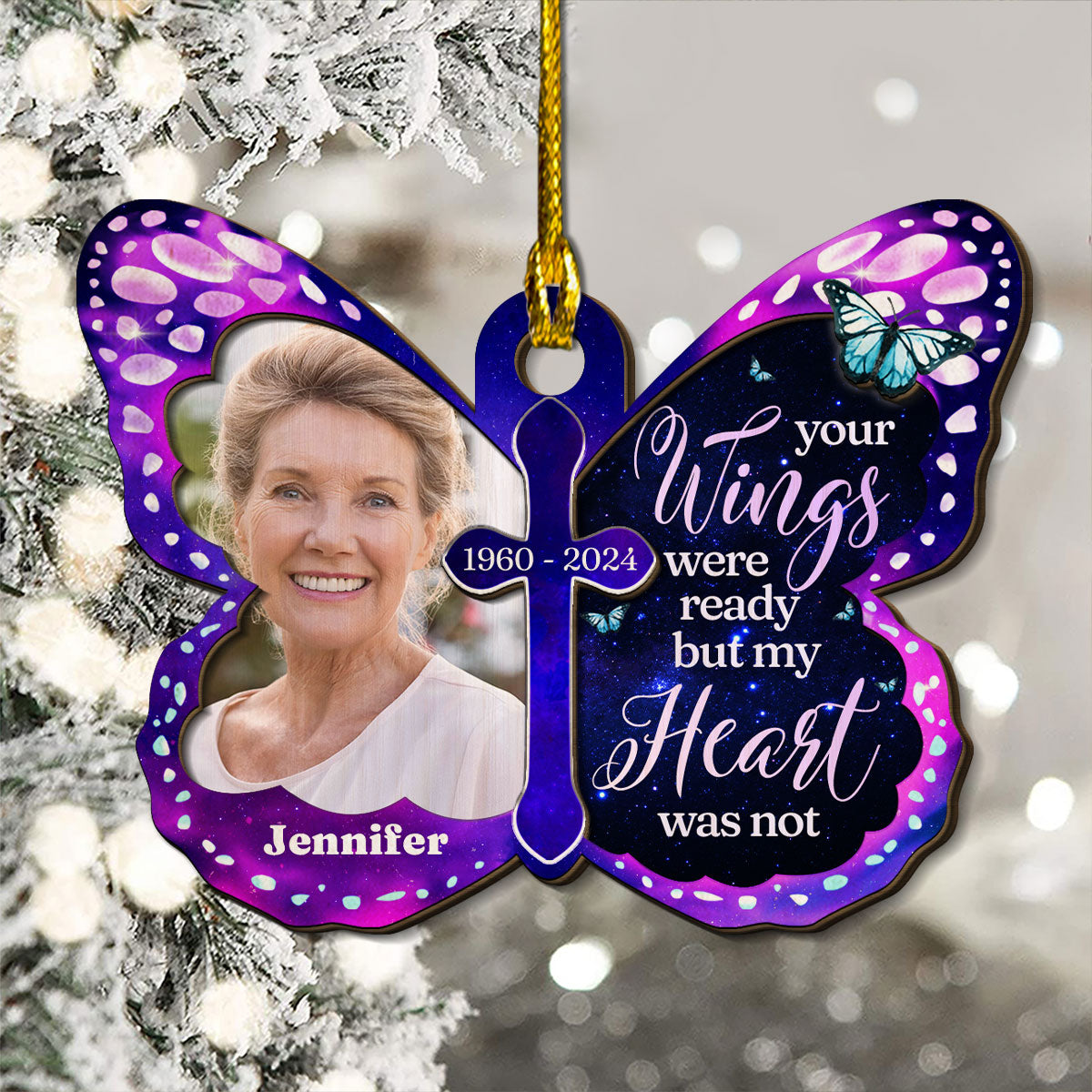 Always Beside You - Personalized Custom 2-layered Wood Ornament