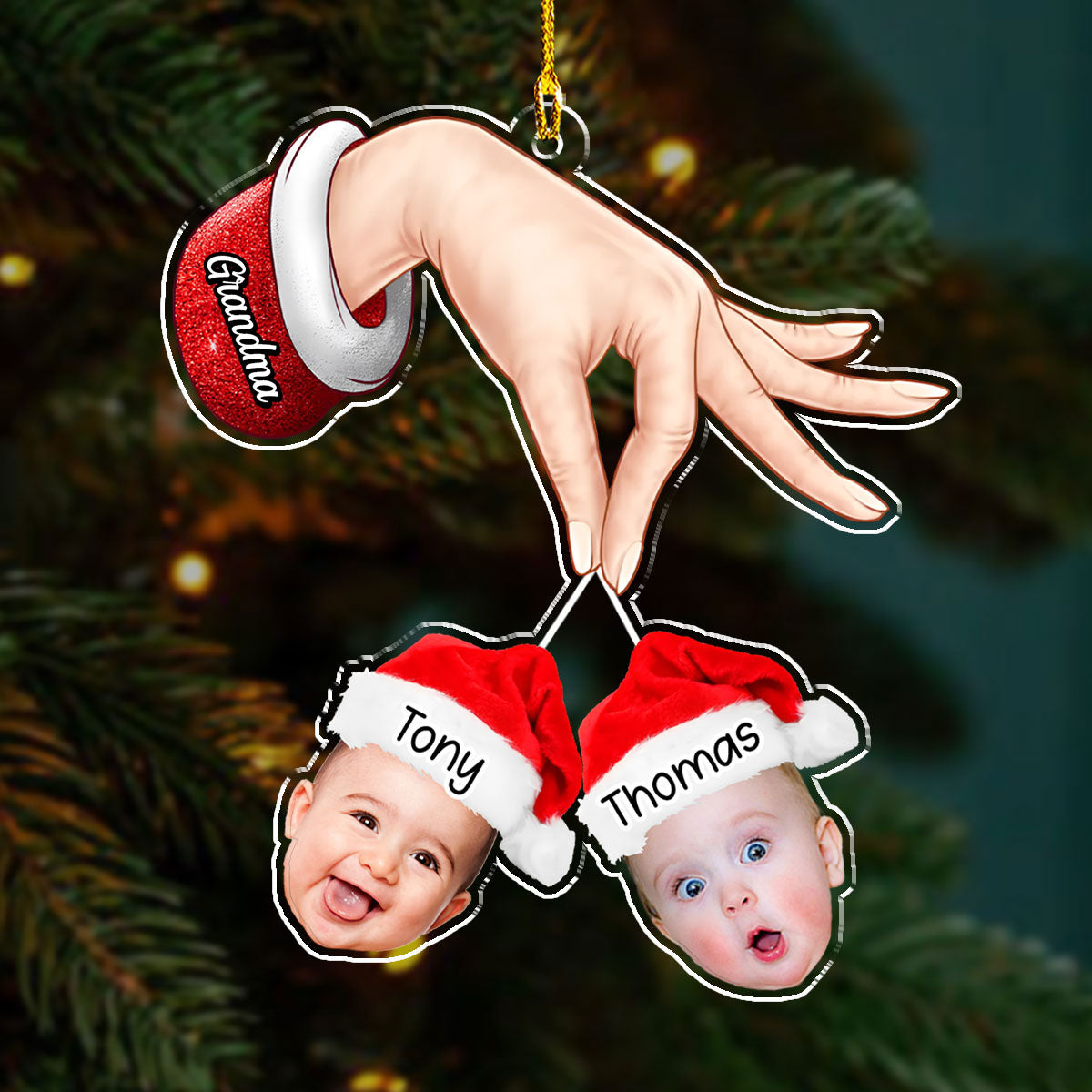 Christmas, My Child, Is Love In Action - Personalized Custom Acrylic Ornament