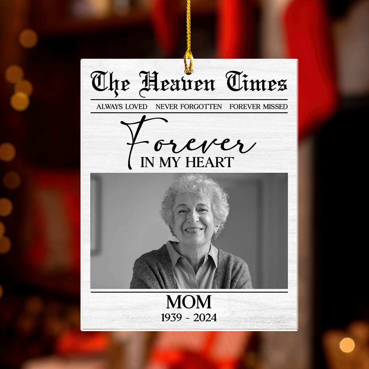 The Heaven Times - Personalized Custom Acrylic Ornament