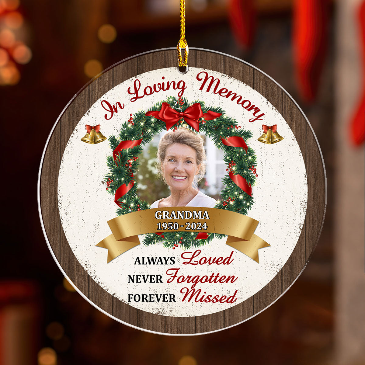 Forever Missed - Personalized Custom Acrylic Ornament