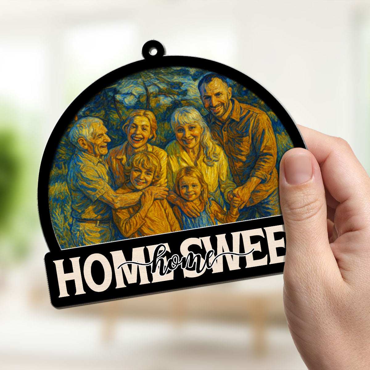 Home Sweet Home - Personalized Custom Suncatcher