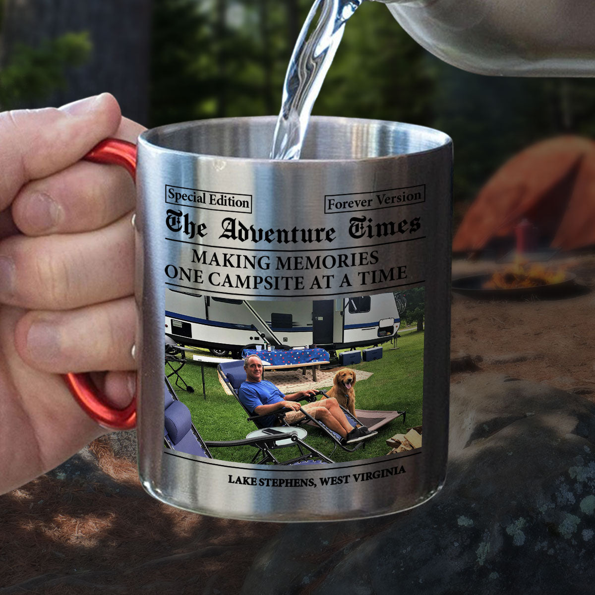 The Adventure Times - Personalized Custom Carabiner Mug