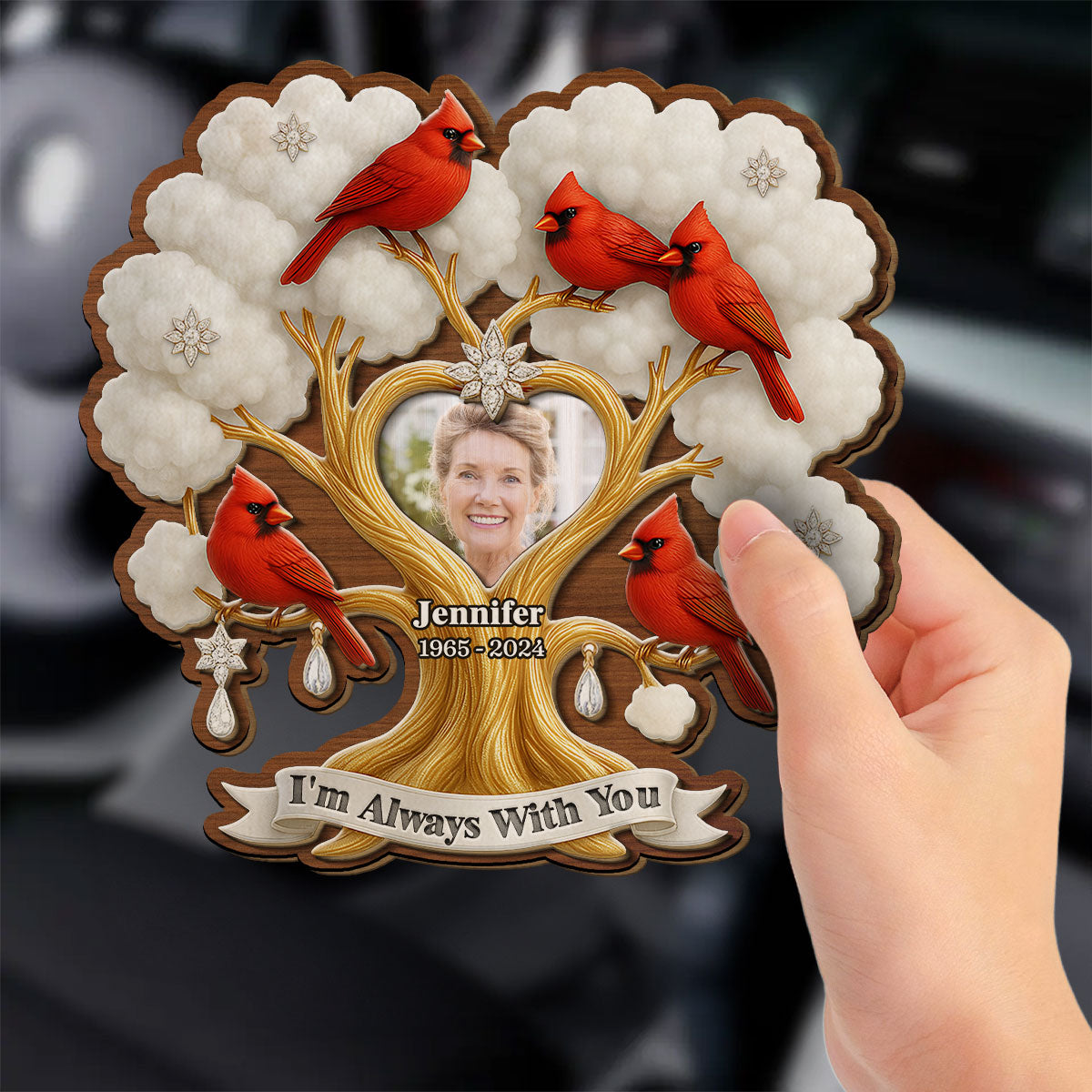 In Memory - Personalized Custom Car Visor Clip