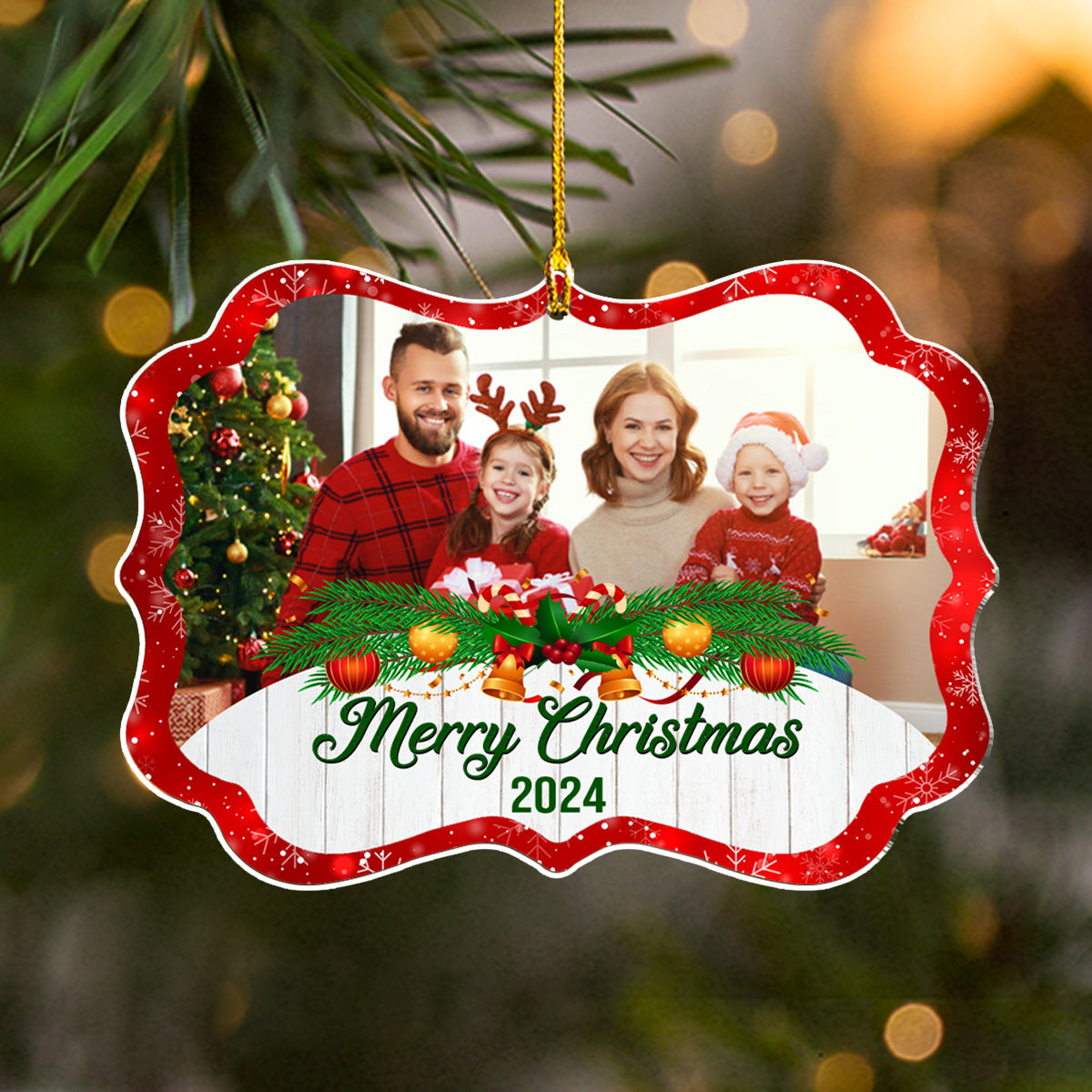 All Hearts Come Home For Christmas - Personalized Custom Acrylic Ornament