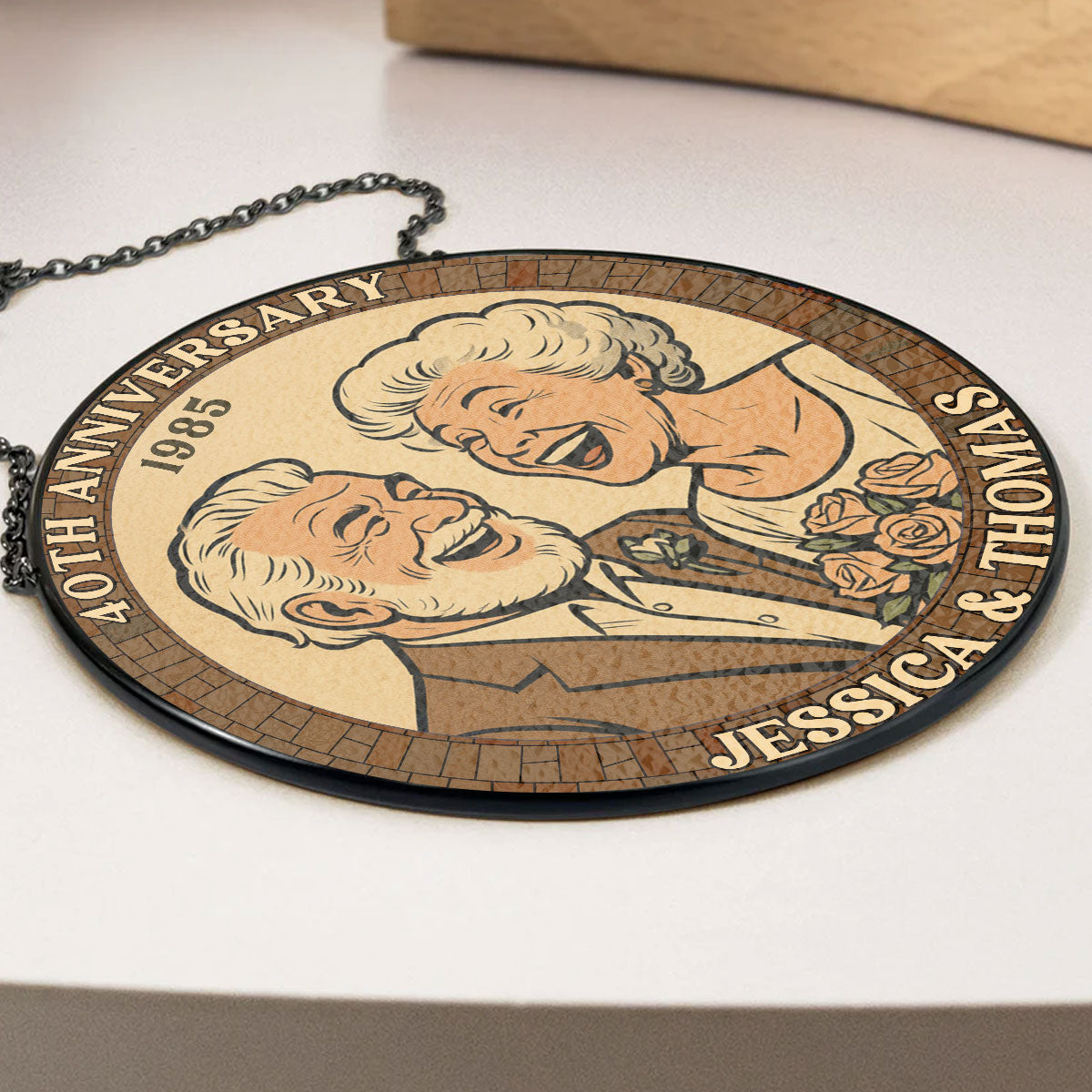 Many Years Forever - Personalized Custom Window Hanging Suncatcher