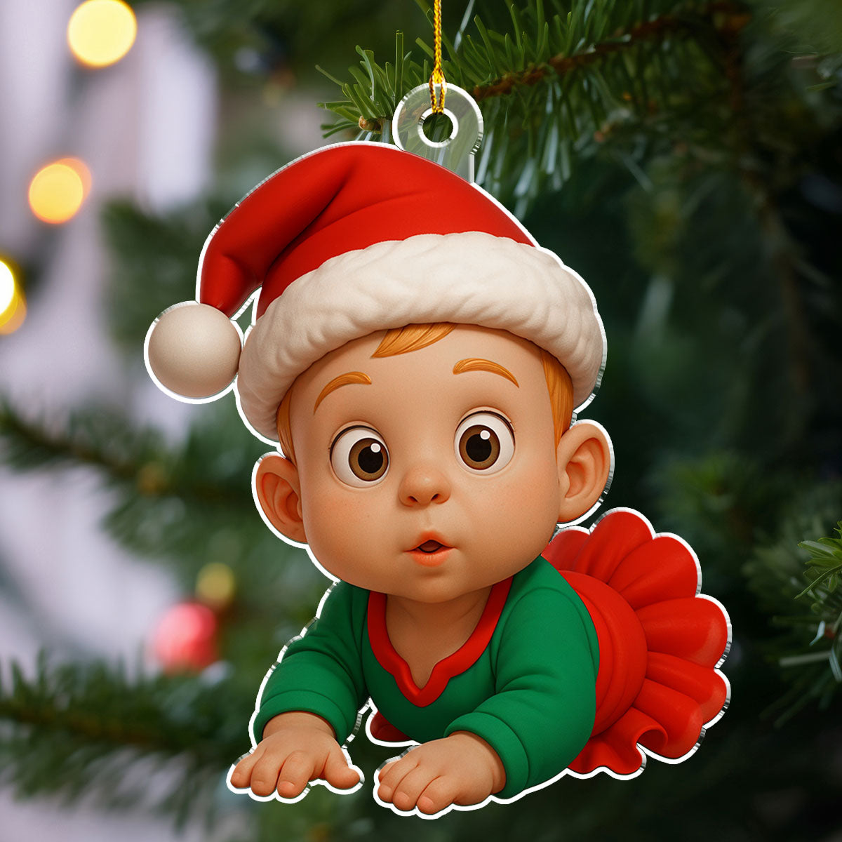 Baby Christmas Figure - Personalized Custom Acrylic Ornament