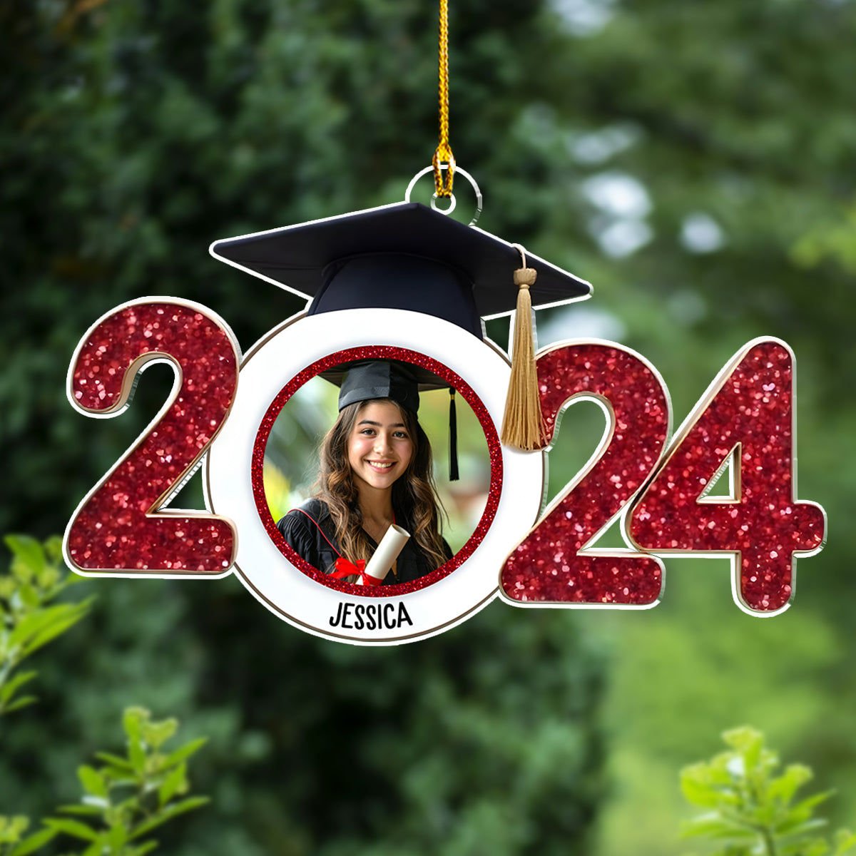 Custom Photo Happy Graduation - Personalized Custom Acrylic Ornament