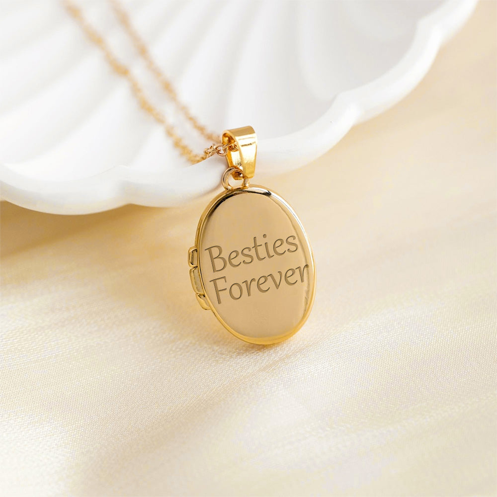 Besties Forever - Personalized Custom Locket Necklace