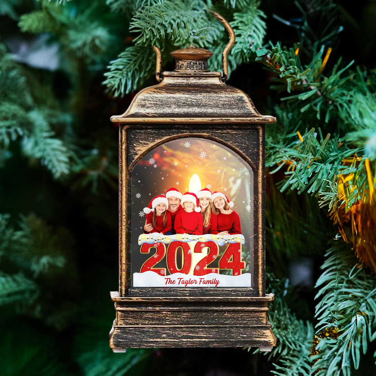 Lovely Family - Personalized Custom Christmas Wind Lamp