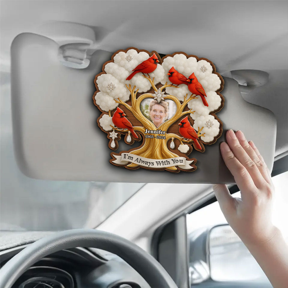 In Memory - Personalized Custom Car Visor Clip