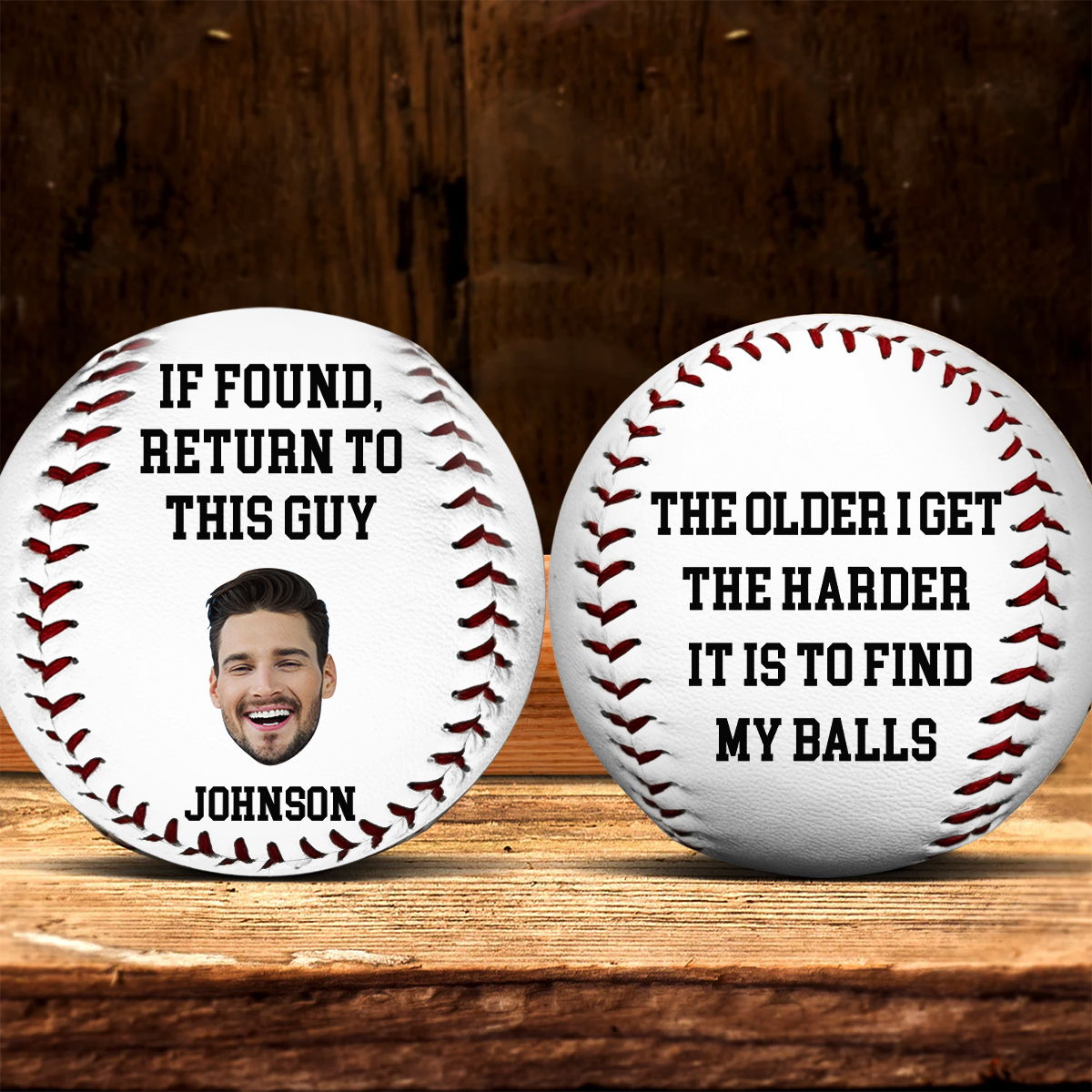 The Grass Hides My Balls - Personalized Custom Baseball