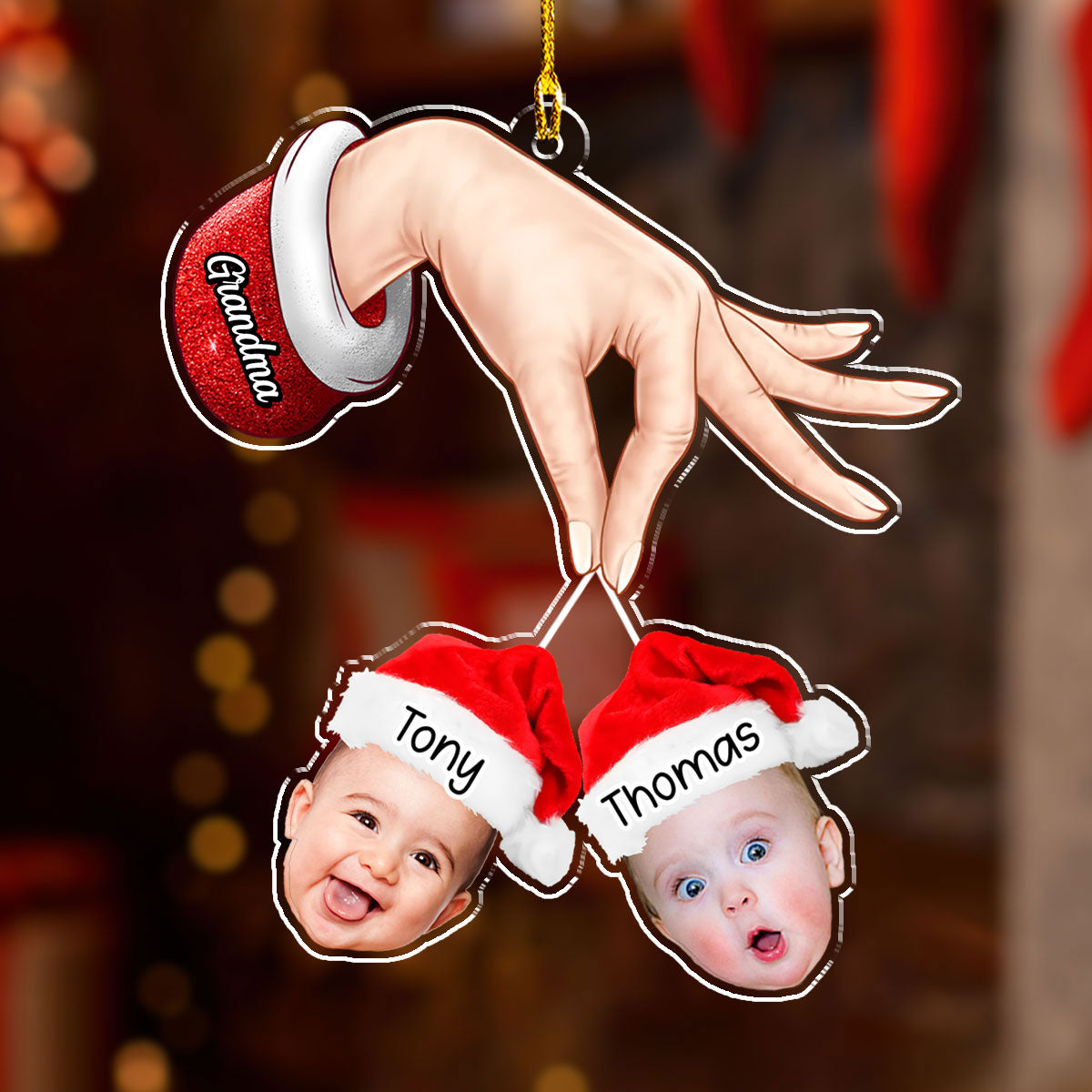 Christmas, My Child, Is Love In Action - Personalized Custom Acrylic Ornament