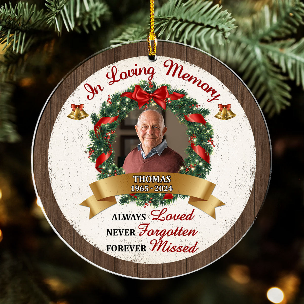 Forever Missed - Personalized Custom Acrylic Ornament