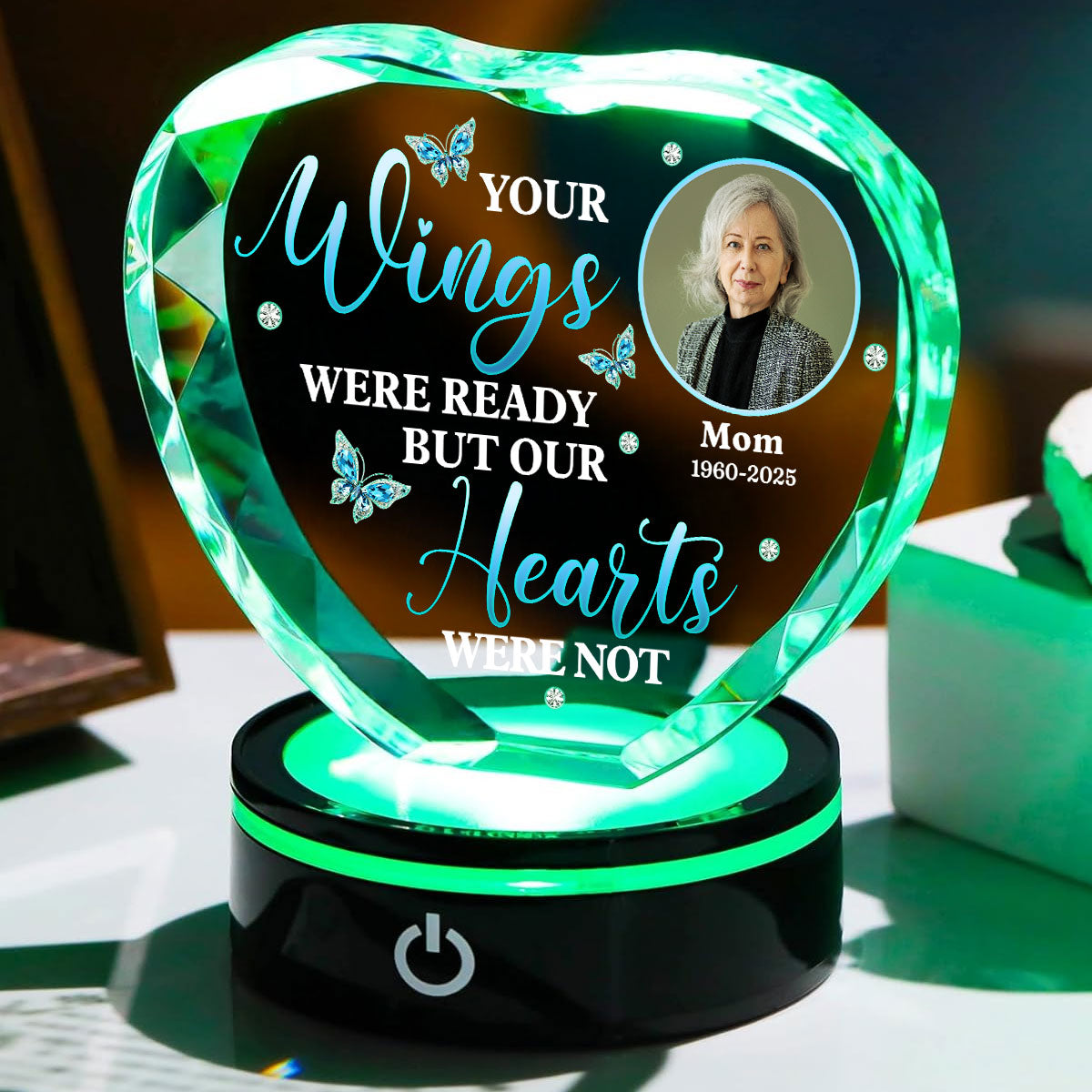 Miss You So Much - Personalized Custom Crystal Led Light