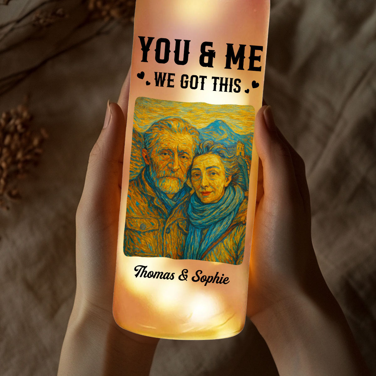 You And Me We Got This - Personalized Custom Bottle Lamp