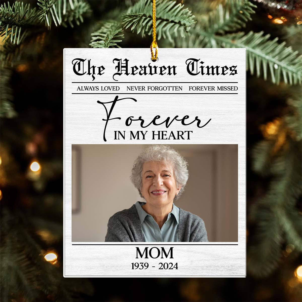 The Heaven Times - Personalized Custom Acrylic Ornament