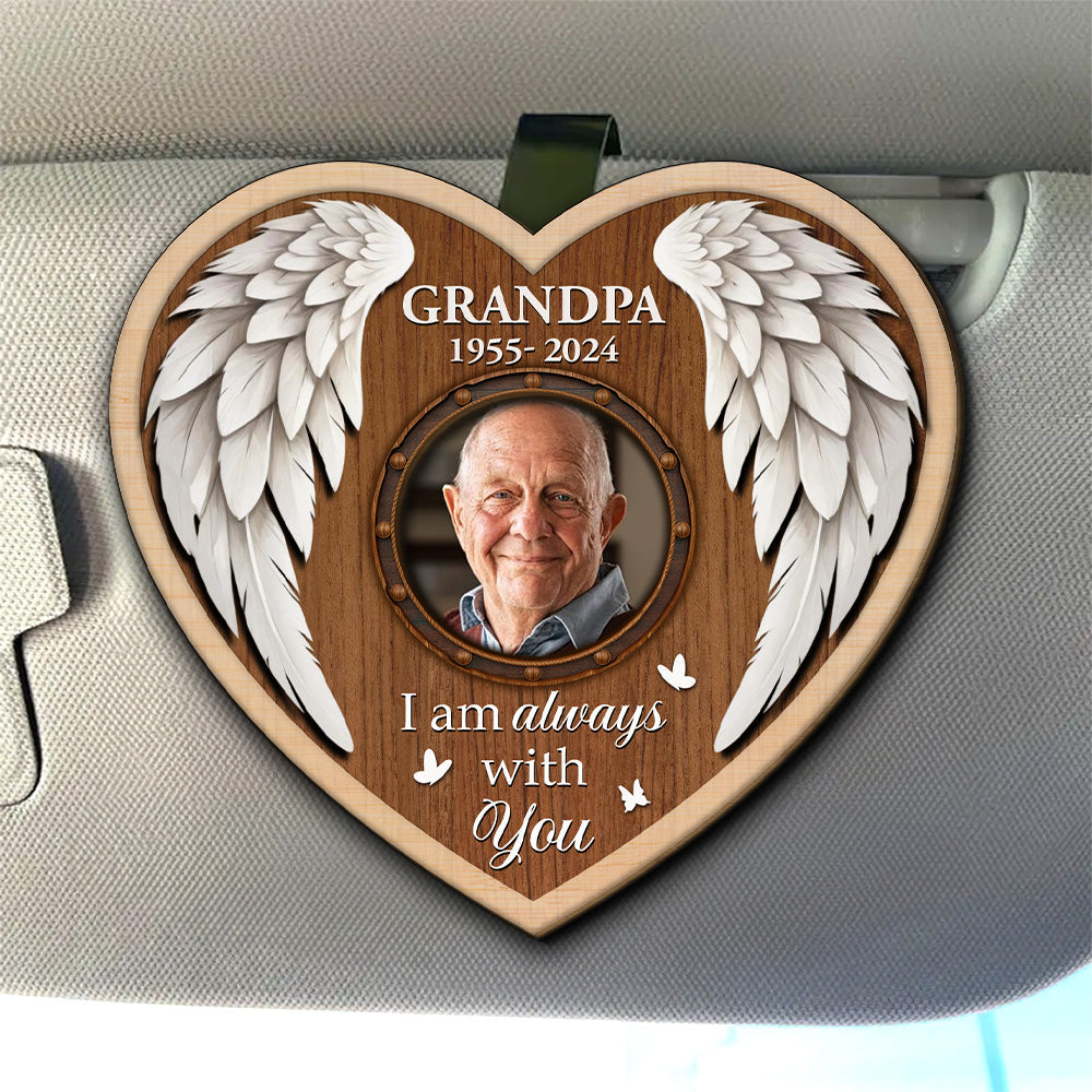 I Am Always With You Version 2 - Personalized Custom Car Visor Clip